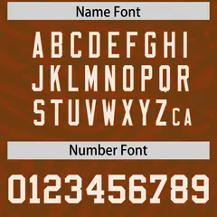 Light Brown White-Texas Orange Zebra Stripes Football Jersey 4