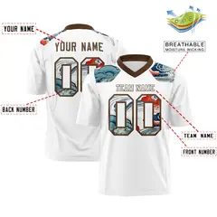Light Brown White Ukiyo-e Auspicious Clouds Graffiti Football Jersey 2
