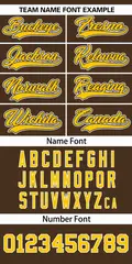 Light Brown Yellow San Diego City Nightscape Baseball Jersey 3