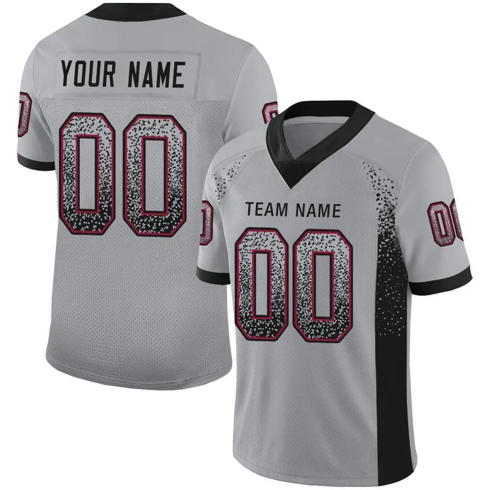 Light Gray Black-Cardinal Drift Mesh Football Jersey