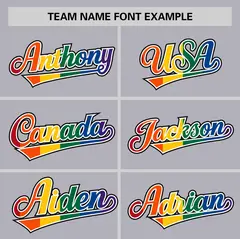 Light Gray LGBT Rainbow Pride Month Baseball Jersey 3