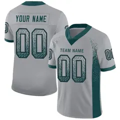 Light Gray Midnight Green-Black Drift Mesh Football Jersey 1