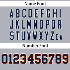 Light Gray Navy Gradient Ribbed Authentic Baseball Jersey 4