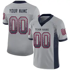 Light Gray Navy-Scarlet Drift Fashion Mesh Football Jersey 1