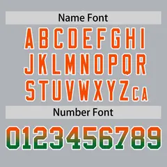 Light Gray Orange Kelly Green Gradient Side Baseball Jersey 4