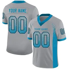 Light Gray Panther Blue-Black Drift Mesh Football Jersey 1