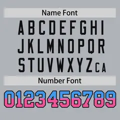 Light Gray Powder Blue-Pink Gradient Font Side Baseball Jersey 4