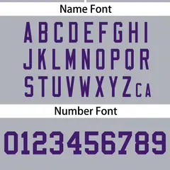 Light Gray Purple Gradient Ribbed Authentic Baseball Jersey 4