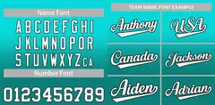 Light Green Aqua Gradient Fashion Authentic Baseball Jersey 3