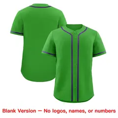 Light Green Classic Baseball Jersey Lightweight Team Uniform 8