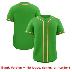 Light Green Classic Baseball Jersey Lightweight Team Uniform 8