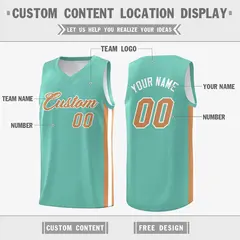 Men's Light Green Classic Basketball Jersey 2