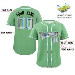 Light Green Demiboy Pride Month Baseball Jersey 2