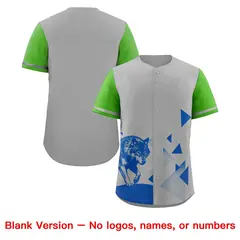 Light Green Gray Raptor Series Raglan Baseball Jersey 8