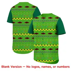 Light Green Kelly Green White Mexican Style Baseball Jersey 7