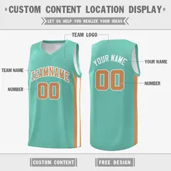 Light Green Khaki Classic Basketball Jersey 2