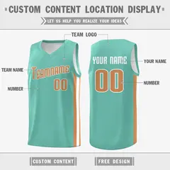 Light Green Khaki Classic Breathable Basketball Jersey 2