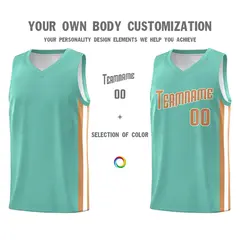 Light Green Khaki Classic Breathable Basketball Jersey 3
