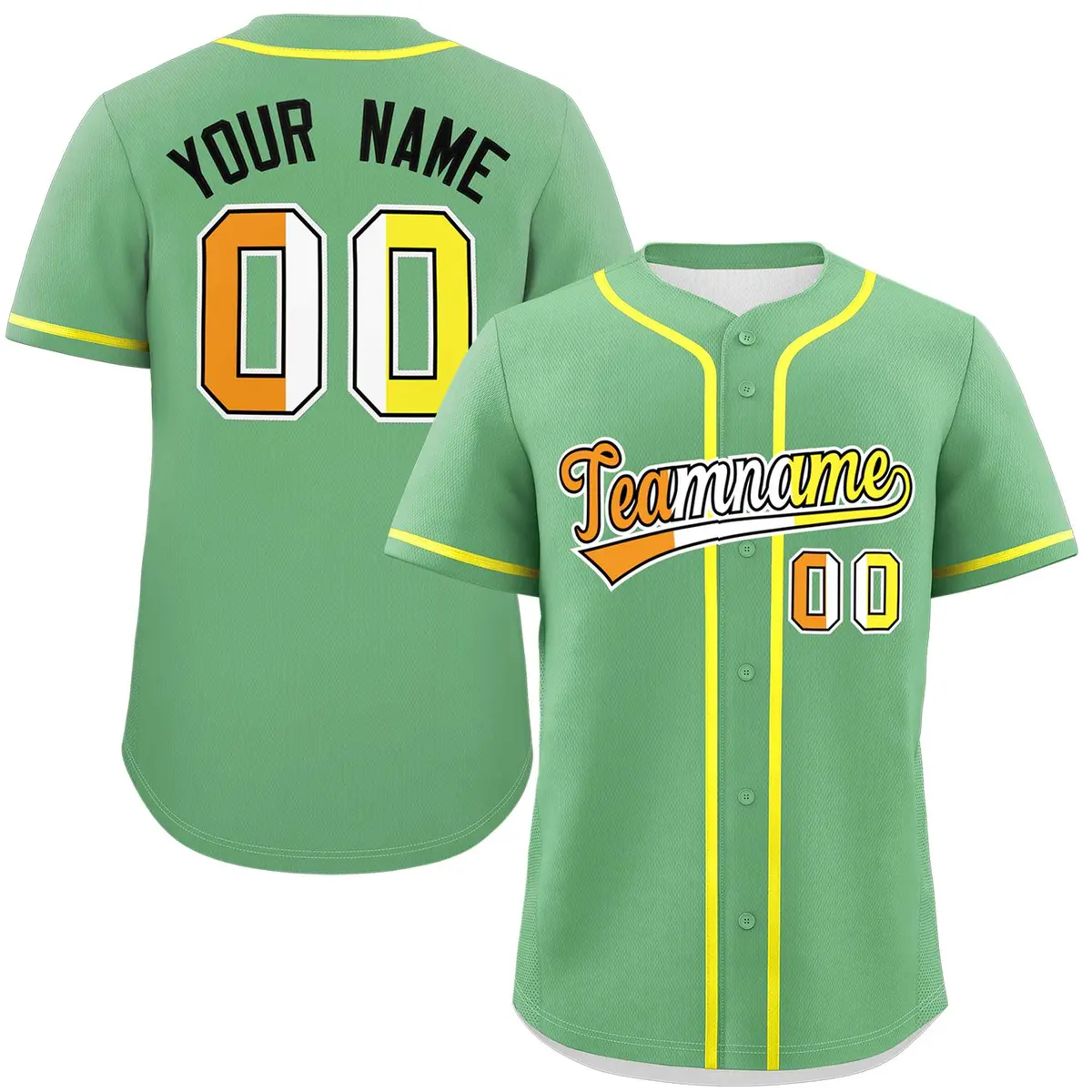 Light Green Maverique Pride Month Baseball Jersey
