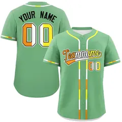 Light Green Maverique Pride Month Baseball Jersey 1