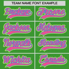 Light Green Moisture-Wicking Baseball Jersey 6