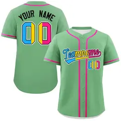Light Green Pansexuality Pride Month Baseball Jersey 1