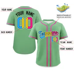 Light Green Pansexuality Pride Month Baseball Jersey 2