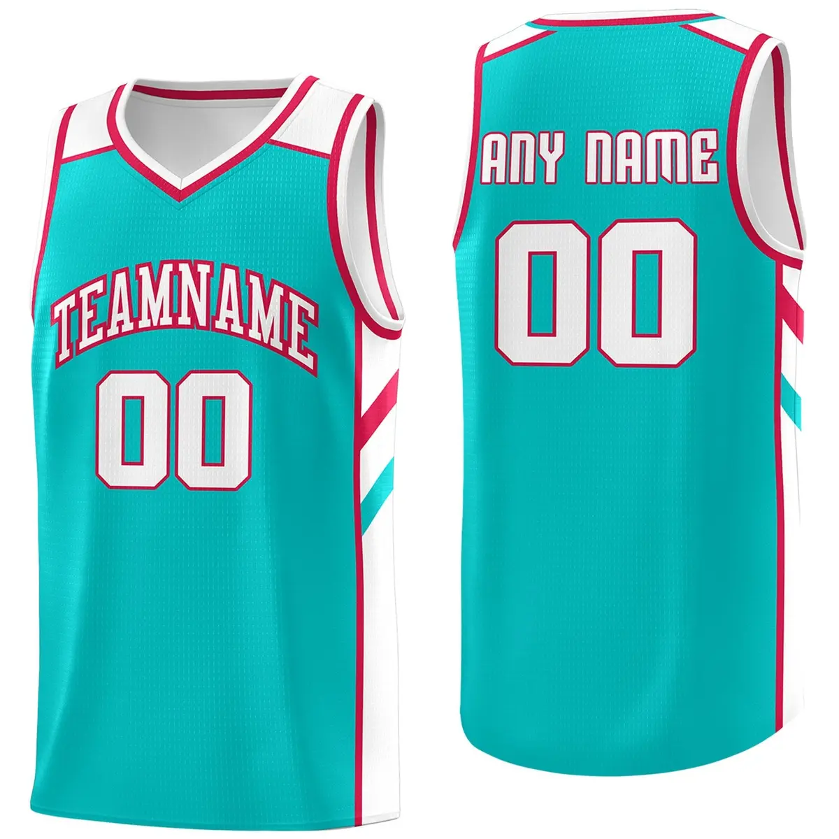 Light Green-White Classic Athletic Men/Boy Basketball Jersey
