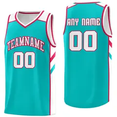 Light Green-White Classic Athletic Men/Boy Basketball Jersey