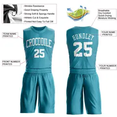 Light Green White Classic Basketball Jersey Set 3