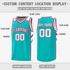 Light Green White Double Side Tops Basketball Jersey 2