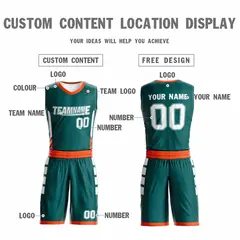 Light Green White-Gray Double Side Sets Basketball Jersey 3