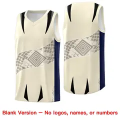 Light Khaki Navy Snake Scale Venomous Fang Graffiti Basketball Jersey 6
