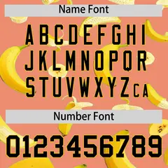 Light Orange Banana Graffiti Pattern Fashion Baseball Jersey 3