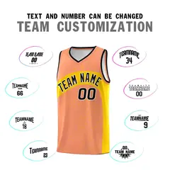 Light Orange Gold Irregular Dot Graffiti Basketball Jersey 4