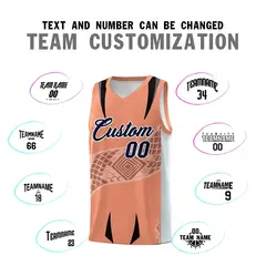 Light Orange Silver Snake Scale Venomous Fang Graffiti Basketball Jersey 4
