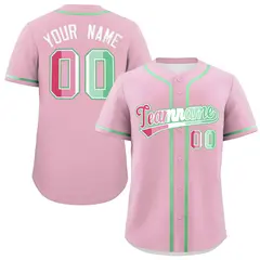 Light Pink Abrosexual Pride Month Baseball Jersey