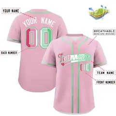 Light Pink Abrosexual Pride Month Baseball Jersey 2