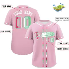 Light Pink Abrosexual Pride Month Baseball Jersey 2