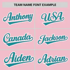 Light Pink Aqua Pinstripe Raglan Baseball Jersey 3