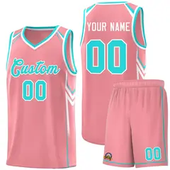 Light Pink Arrow Graffiti Pattern Basketball Jersey 1