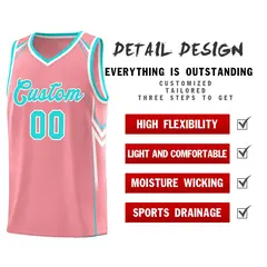 Light Pink Arrow Graffiti Pattern Basketball Jersey 2