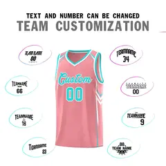 Light Pink Arrow Graffiti Pattern Basketball Jersey 4