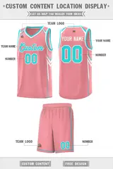 Light Pink Arrow Graffiti Pattern Basketball Jersey 5