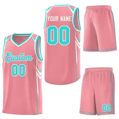 Light Pink Arrow Graffiti Pattern Basketball Jersey 6