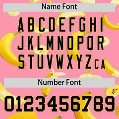 Light Pink Banana Graffiti Pattern Fashion Baseball Jersey 3