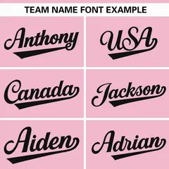 Light Pink Black Gradient Thick Stripe Raglan Baseball Jersey 3