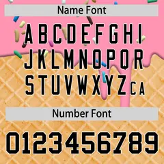 Light Pink Black Ice Cream Pattern V-Neck Hockey Jersey 4