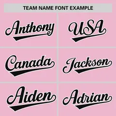 Light Pink Black Raglan Pullover Authentic Baseball Jersey 3