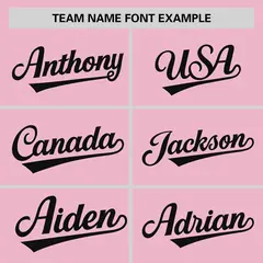 Light Pink Black Raglan Sleeves Authentic Baseball Jersey 3